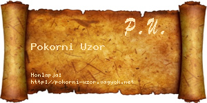 Pokorni Uzor névjegykártya